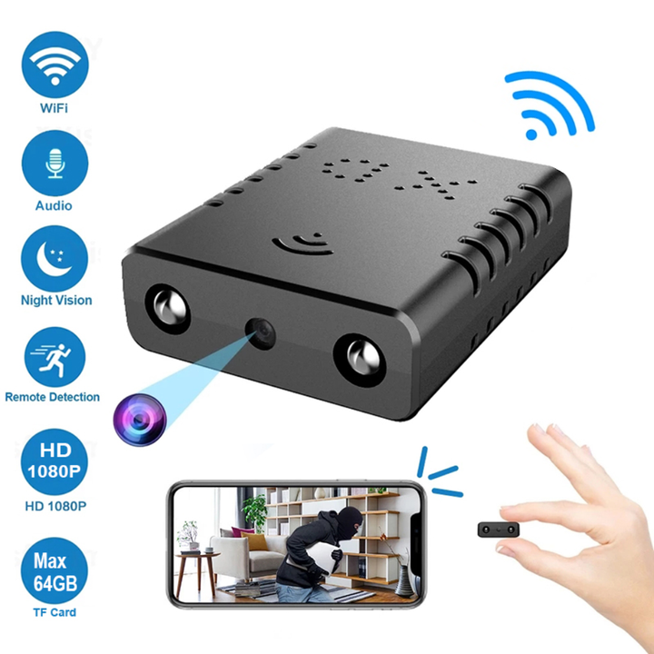 Mini Cámara Espía Wifi 1080p Infrarroja Visión Nocturna